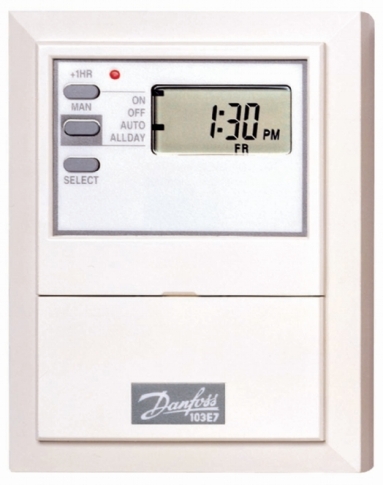 Danfoss 103E7 Electronic, 7 day or 5/2 day timeswitch